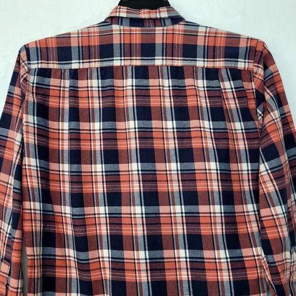 Marine Layer Plaid Flannel Button Down Shirt Size Medium - Picture 7 of 8